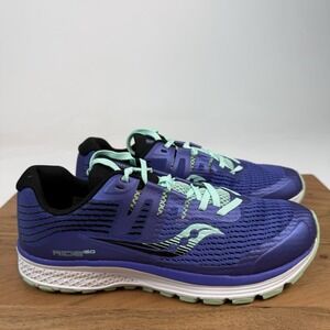 New Big Kids Saucony Ride ISO Purple Athletic Running Shoes Sneakers Size 6.5 Y